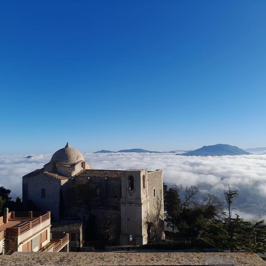 Casa Cattauro Camere Vista Cielo Erice Buitenkant foto