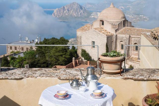 Casa Cattauro Camere Vista Cielo Erice Buitenkant foto